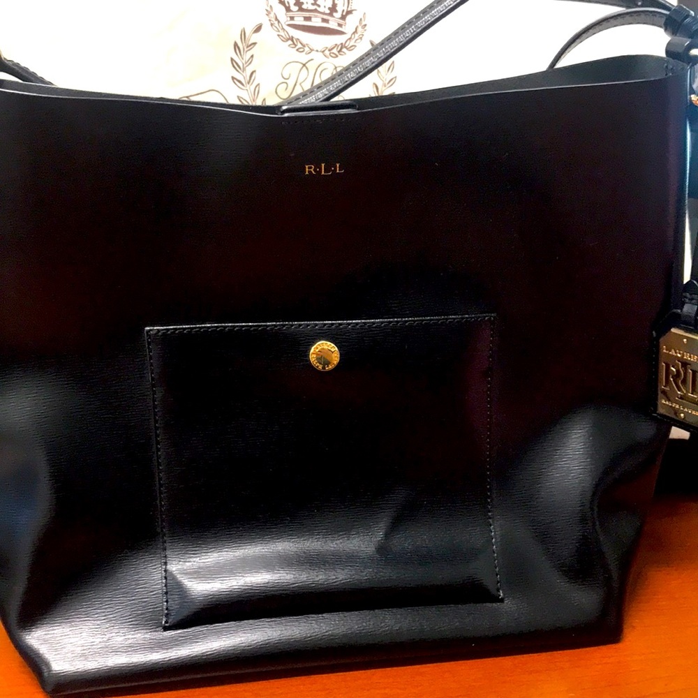 Black like new Ralph Lauren Hobo purse